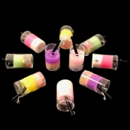 Vedhæng - tofarvede pastel drinks 